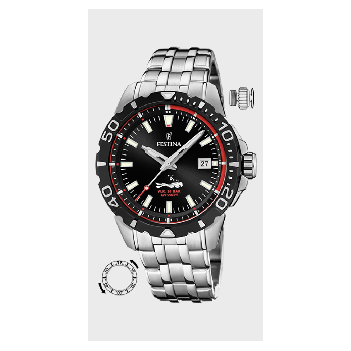 Reloj Festina diver para caballero