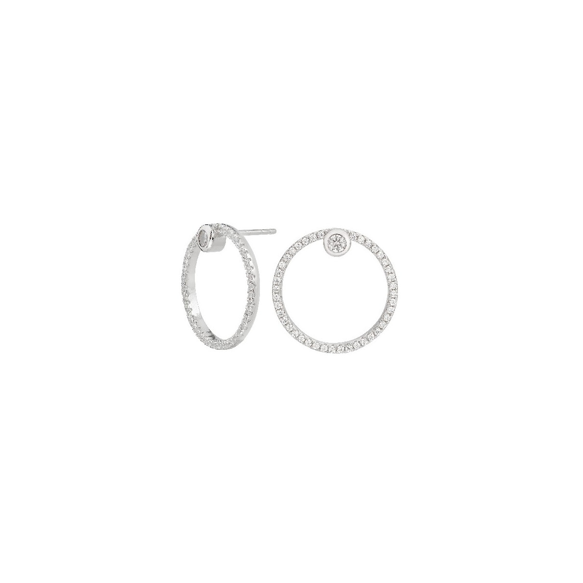 Pendientes Itemporality Hoops plata 925