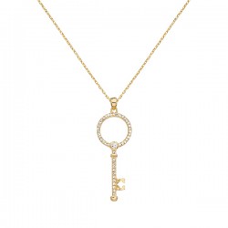 Gargantilla Itemporality Symbol plata dorada 925