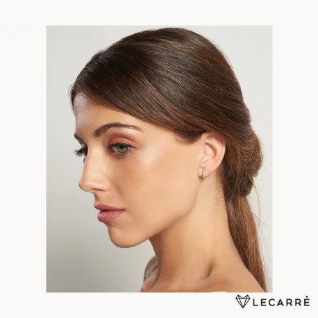 Pendientes LeCarré oro blanco 750 y brillantes