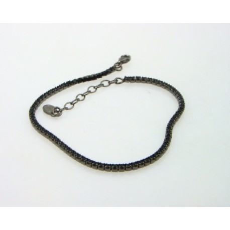 Pulsera Itemporaliti plata 925 bañado con rutenio