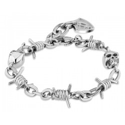 Pulsera Police Barbedwire de acero