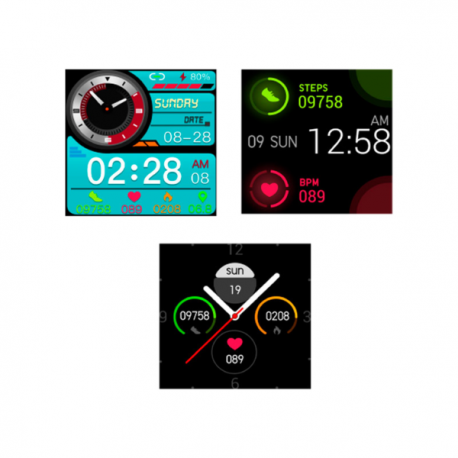 Reloj Radiant Smartwatch L.A. Red & Black