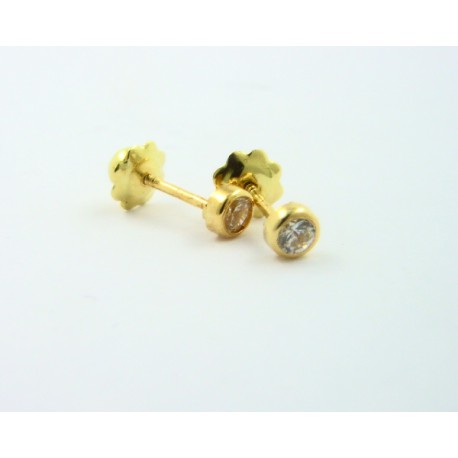 Pendientes oro 18k con circonitas