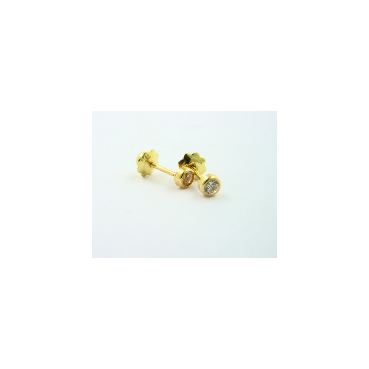 Pendientes oro 18k con circonitas