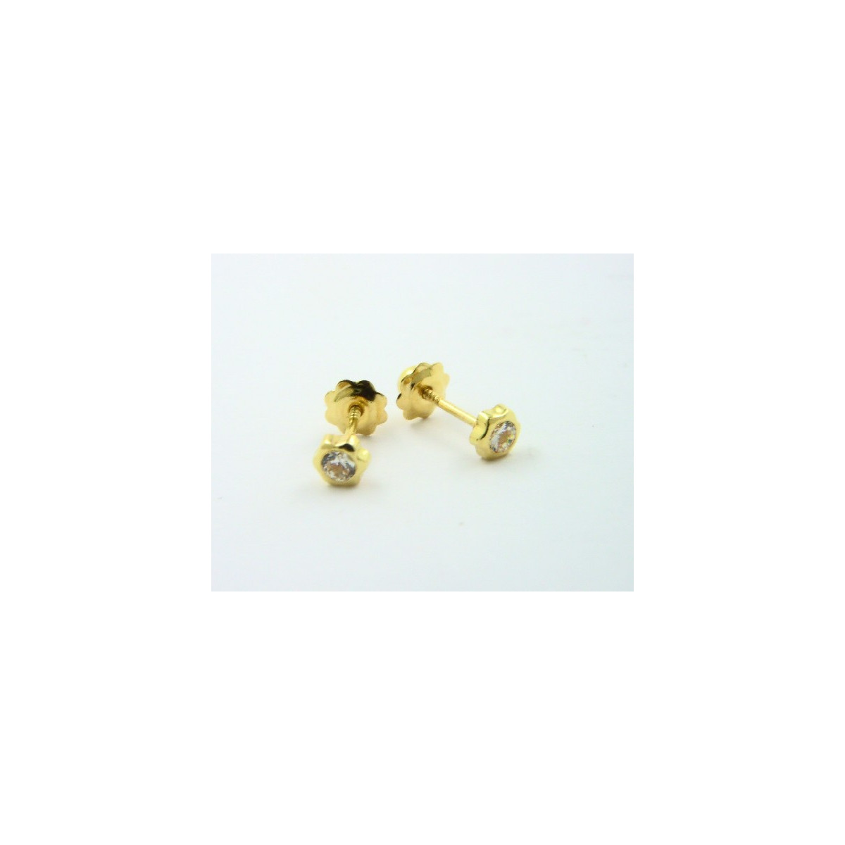 Pendientes oro 18k circonitas