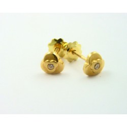 Pendientes oro 18k con circonitas