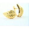 Pendientes oro 18k hoja