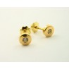 Pendientes oro 750 con circonita