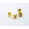 Pendientes oro 750 con circonitas