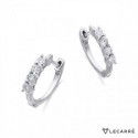 Pendientes LeCarré oro blanco 750 y brillantes