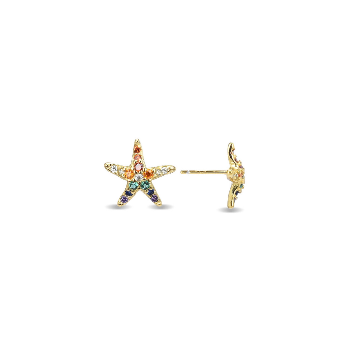 Pendientes Luxenter Kihad plata 925 dorada