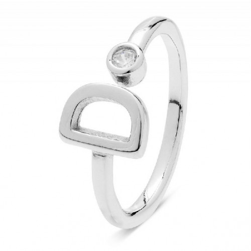 Anillo Luxenter plata 1 ley inicial D