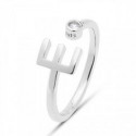 Anillo Luxenter plata 1 ley inicial E