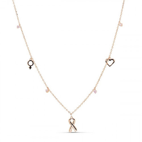 Collar Luxenter plata rosa 925