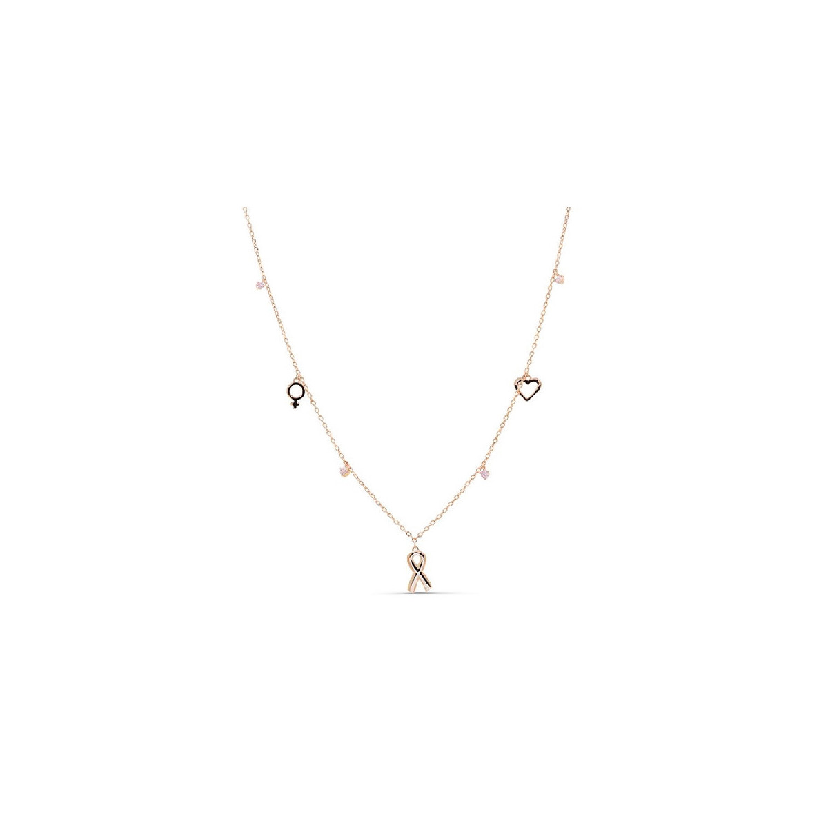 Collar Luxenter plata rosa 925