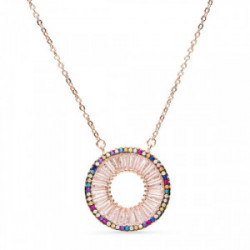 Gargantilla Luxenter Merius plata rosa 925