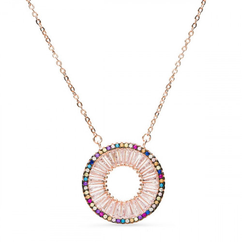 Gargantilla Luxenter Merius plata rosa 925