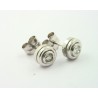 Pendientes oro blanco 750 con brillantes