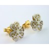 Pendientes oro blanco y amarillo 750