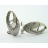 Pendientes oro blanco 750 con circonitas