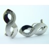 Pendientes oro blanco 750 con circonitas