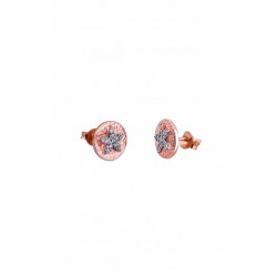 Pendientes Lotus Silver plata rosa 925