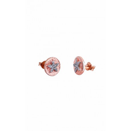 Pendientes Lotus Silver plata rosa 925