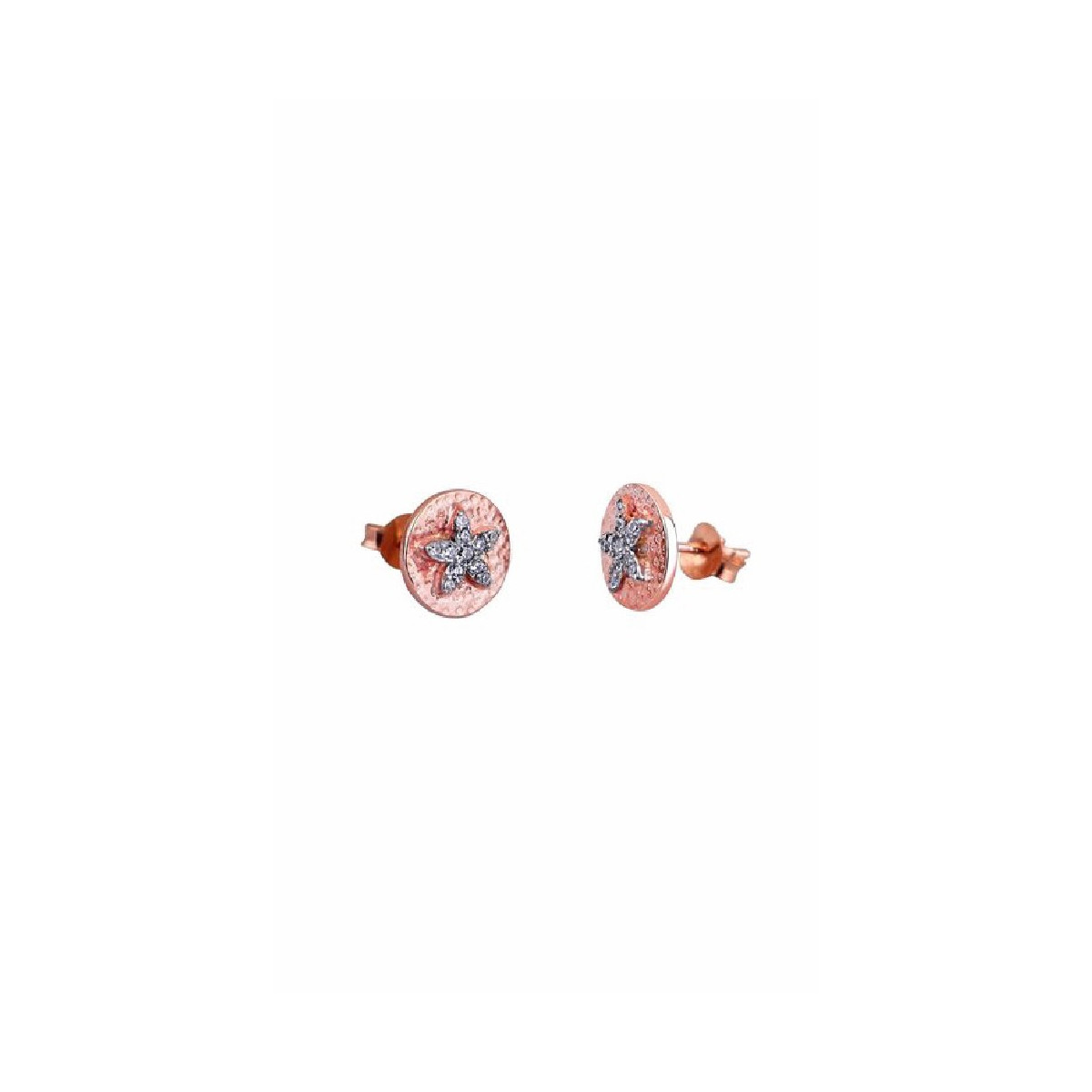 Pendientes Lotus Silver plata rosa 925