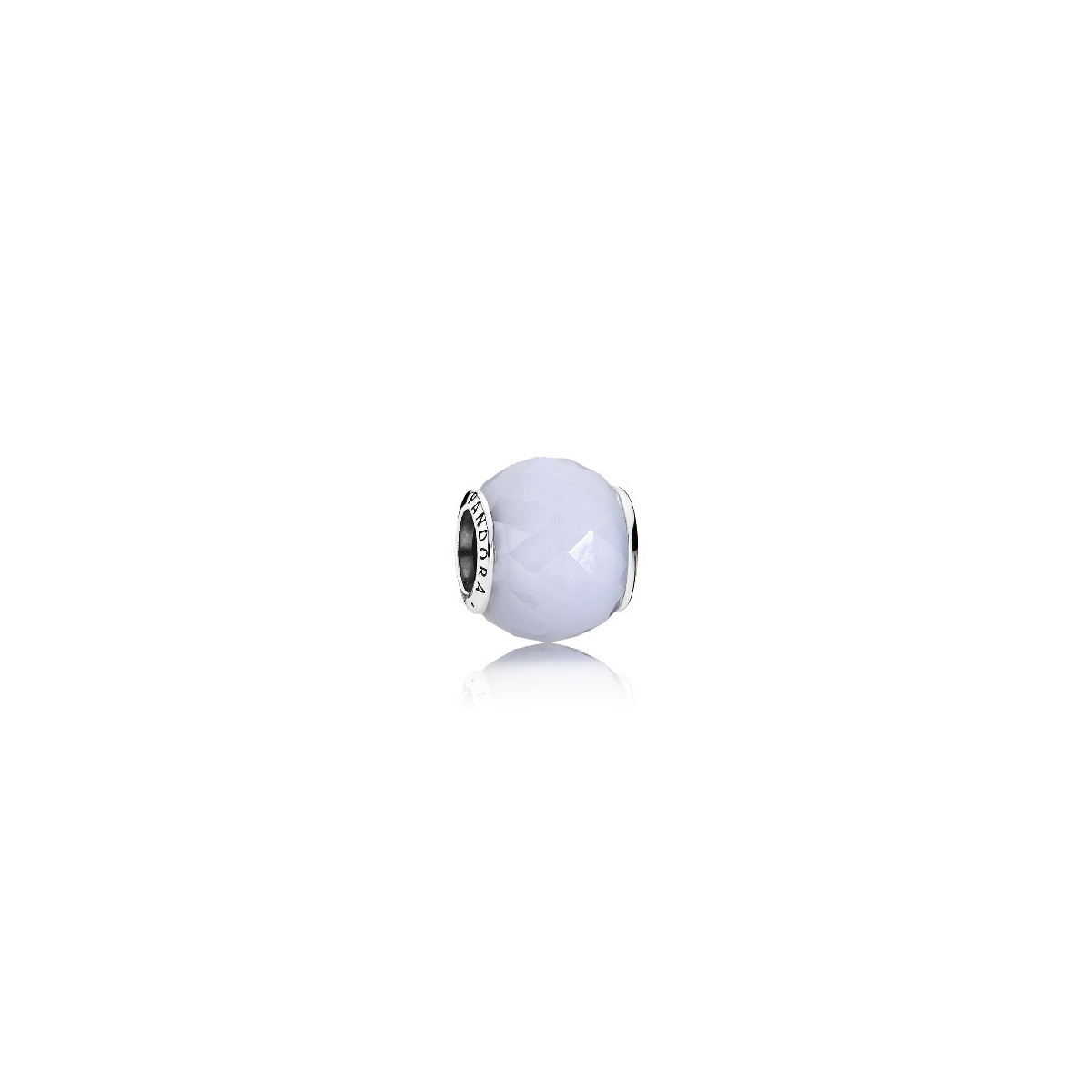 Abalorio Pandora plata 925 de cristal blanco