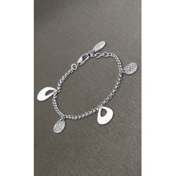 Pulsera Lotus Style acero y cerámica