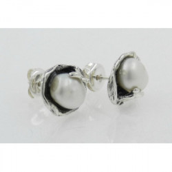 Pendientes La Perionda plata 925 y perla