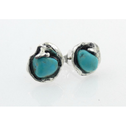 Pendientes La Perionda plata 925 y turquesas 0722T