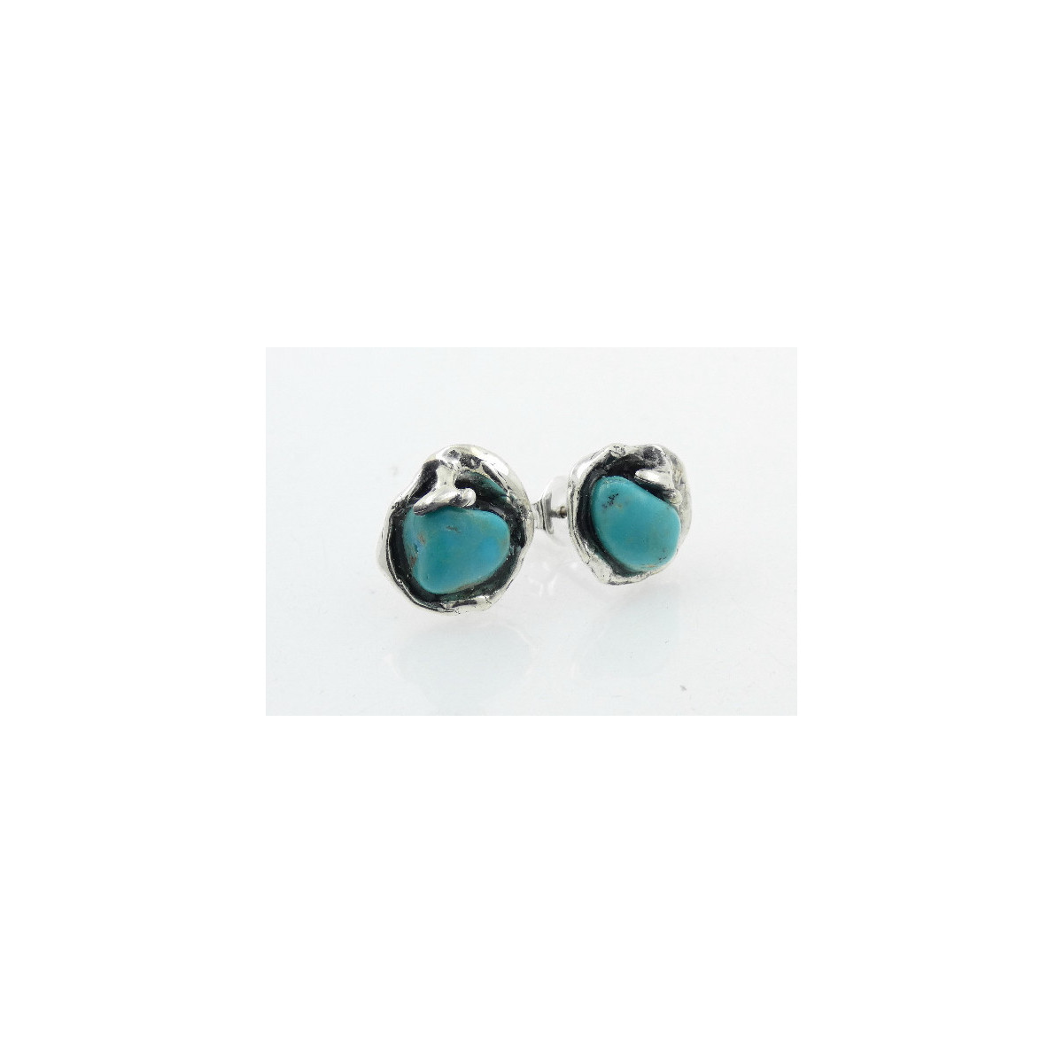 Pendientes La Perionda plata 925 y turquesas 0722T