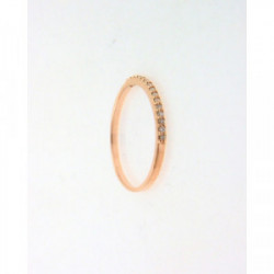 Anillo oro rosa 750 Durán Exquse brillantes talla 13