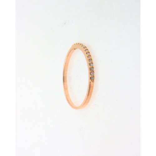 Anillo oro rosa 750 Durán Exquse brillantes talla 13