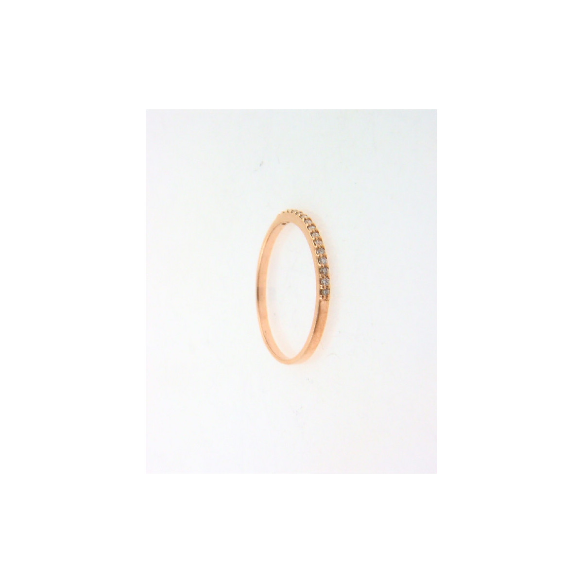 Anillo oro rosa 750 Durán Exquse brillantes talla 13