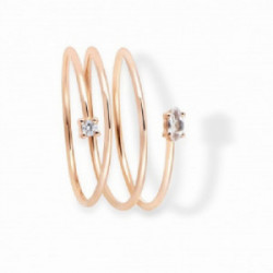 Anillo oro 750 rosa Aurum Durán Exquse talla 13