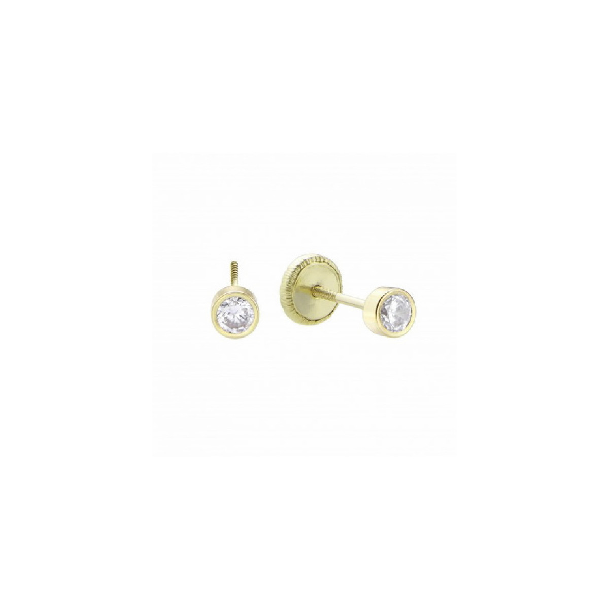Pendientes Duran Exquse oro 750 y circonita