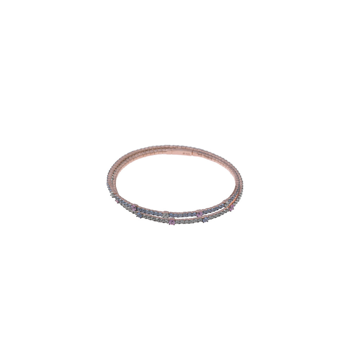 Pulsera Salvatore plata rosa 925