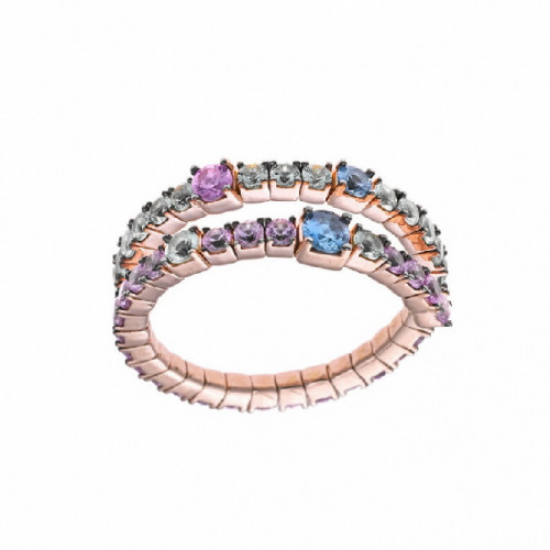 Anillo Salvatore plata rosa 925 talla 16