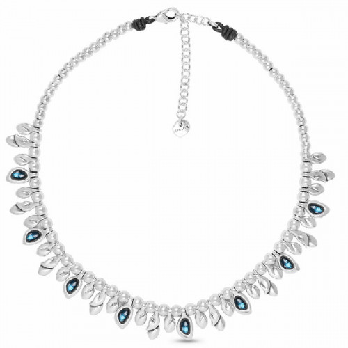 Collar Ciclón plateado