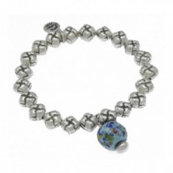 Pulsera Ciclón plateada