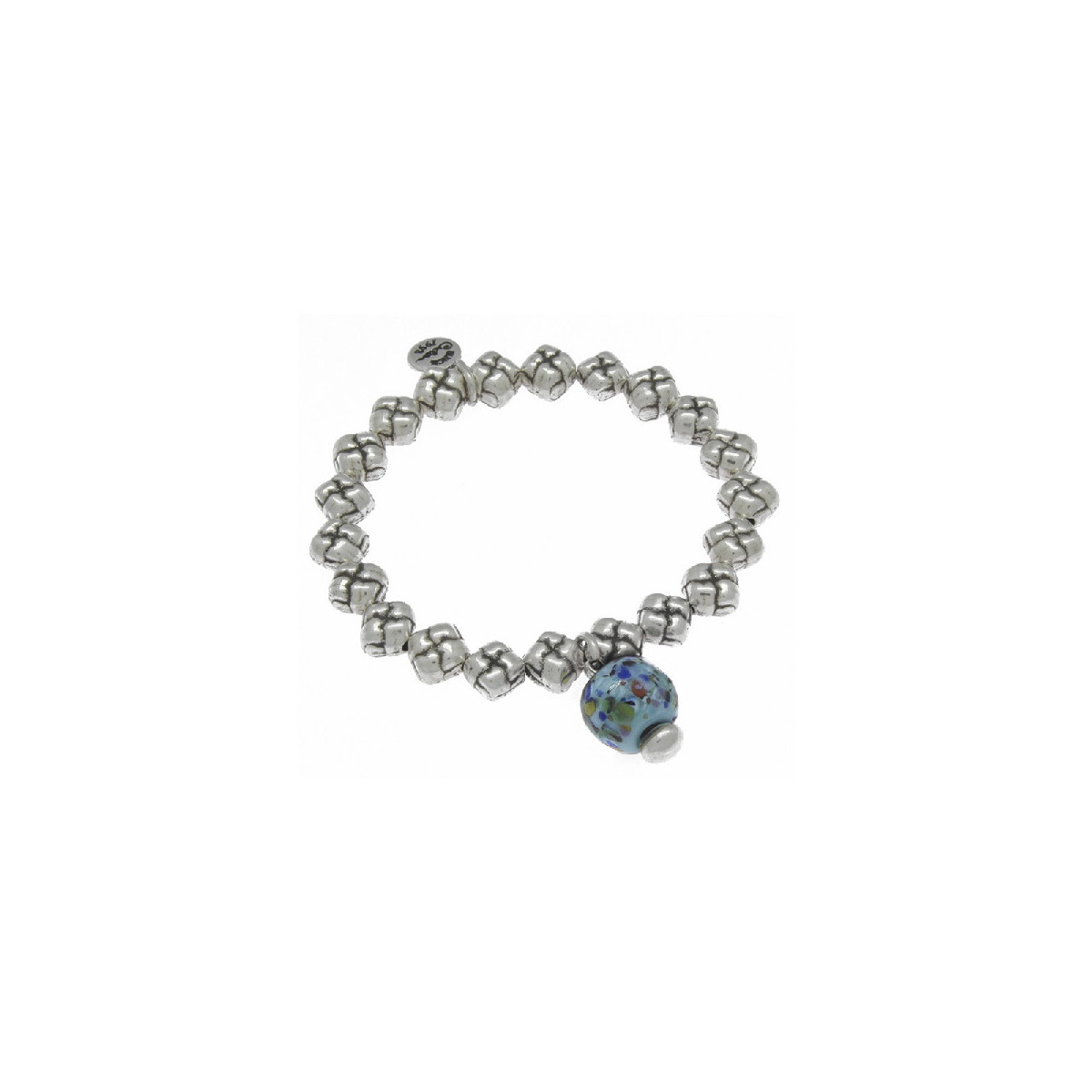 Pulsera Ciclón plateada