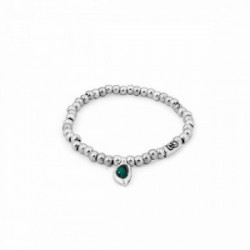 Pulsera Ciclón plateada