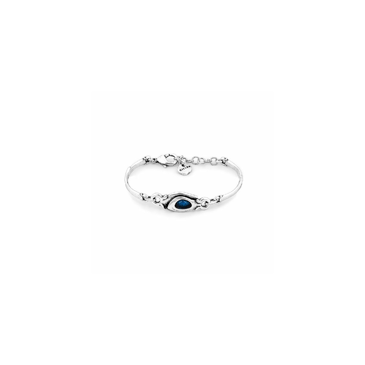 Pulsera Ciclón plateada