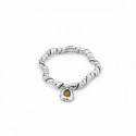 Pulsera Ciclón plateada