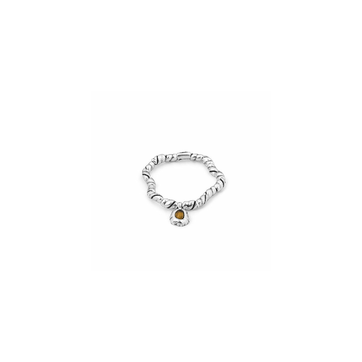 Pulsera Ciclón plateada