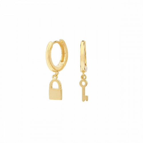 Pendientes Itemporality plata 925 dorada