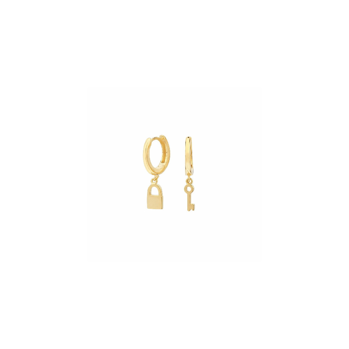 Pendientes Itemporality plata 925 dorada